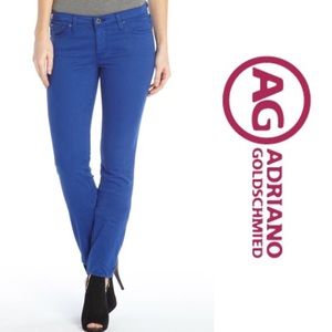 AG Adriano Goldschmied Cobalt Blue The Stilt Jeans